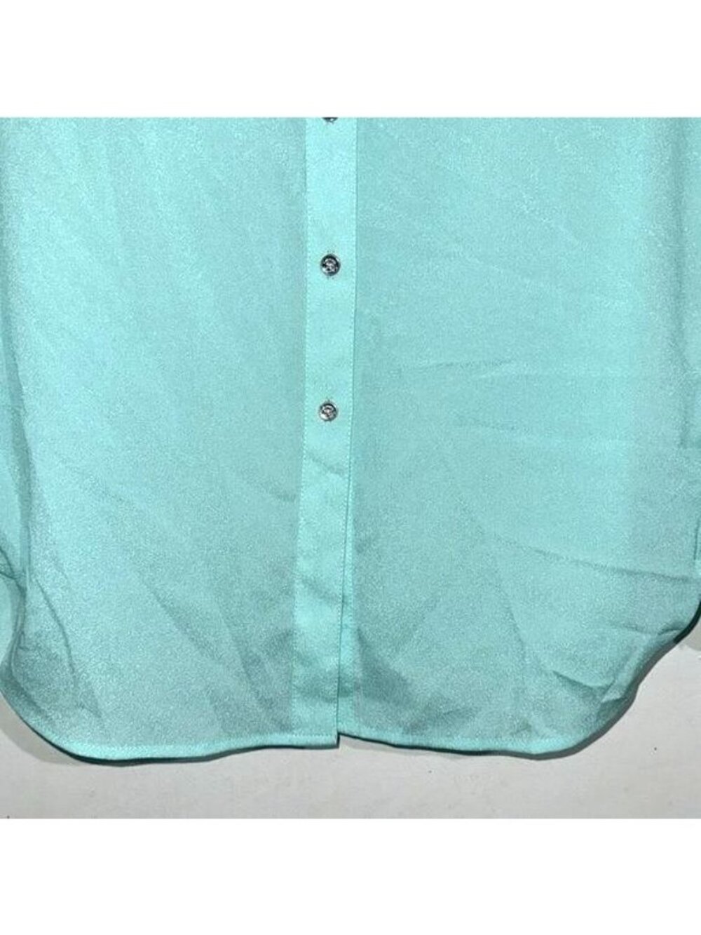 Calvin Klein Womens Long Sleeve Aqua Blouse Size S Polyester - Picture 5 of 10